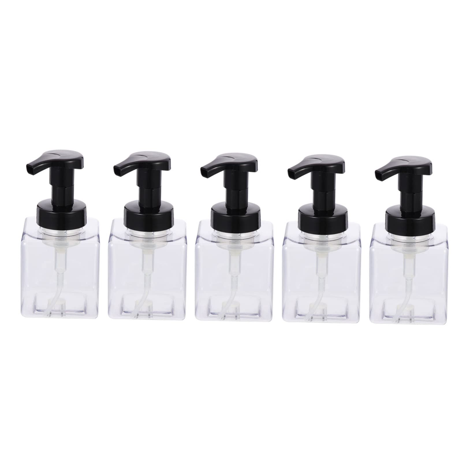 COSMEVIVI 5pcs Refillable Hand Soap Foam Bottle 250ml Shampoo Dispenser for Bathroom Soap Dispenser Bathroom Pump Bottle