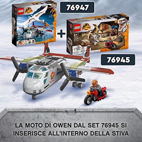 Jurassic World Quetzalcoatlus: Agguato Aereo, Set con Aeroplano, Dinosauro Giocattolo e 3 Minifigure, Giochi per Bambini e Bambine dai 7 Anni, Idea Regalo Fan dei Dino 76947 - Lego - Immagine 7