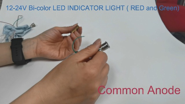 Amazon.com: DMWD 12mm 12V-24V Metal 2 Colors LED Indicator Lights