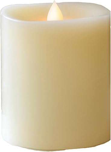 Miniatura 6 de HoogaLife Velas sin llama, 3 piezas de efecto de llama parpadeante (3 pulgadas de profundidad x 4 pulgadas de alto, 5 pulgadas de alto, 6 pulgadas),