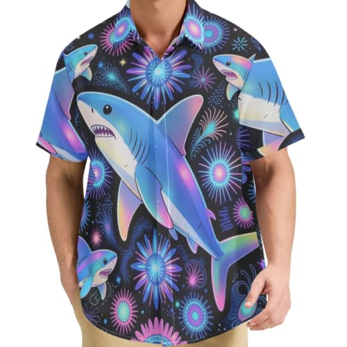 Chemise manches courtes homme GuoChe infroissable idéale pour la pêche et les sorties en mer