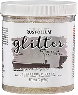 Rust-Oleum 323860 Glitter Interior Wall Paint, 28 Fl Oz (Pack of 1), Iridescent