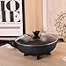 aolongwl Wok Électrique Wok Antiadhésif Pan Intégré Cuiseur À Riz Multi-Fonction Ménage Wok Électrique Cuiseur