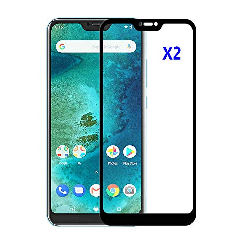 Kepuch 2 Paquetes Vidrio Templado Protector de Pantalla para Xiaomi Redmi 6 Pro/Xiaomi A2 Lite
