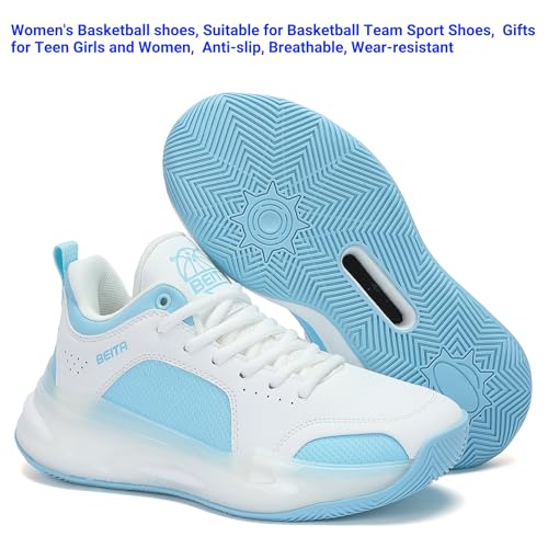 Image of Beita Basketball Shoes for Women High Upper Volleyball Shoes Fashion Sneakers Breathable Sports Shoes Anti Slip
