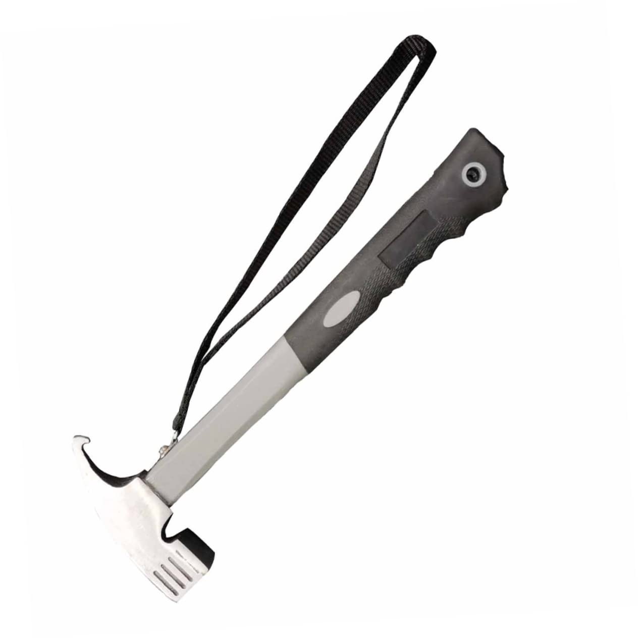 Martillo de Camping Portátil Sacaclavos para Tienda y Jardín | Acero, Plástico y Nylon, Diseño Ergonómico Agarre Cómodo, Herramienta Manual para Exteriores