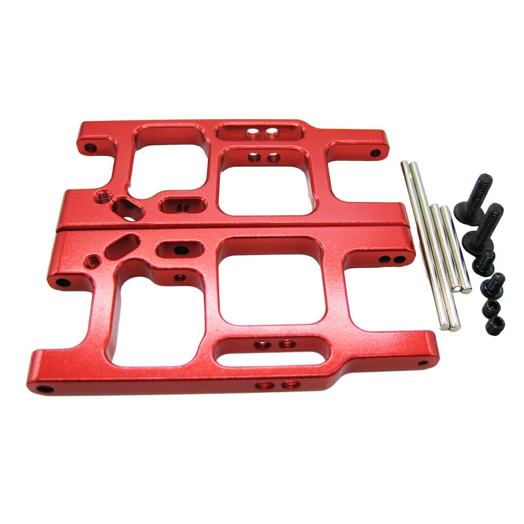 WOSIIKSLL1/14 Easy Install Rear Lower Arm for LC Racing RC Car S, Red