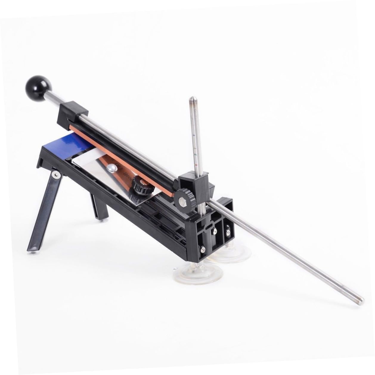 SHINEOFI Affilatrice da Cucina ad Angolo Fisso Strumento per Affilare Coltelli in Acciaio Inox con Pietre Abrasive 180#-1500# per Coltelli di Tutte le Dimensioni Utensile Professionale