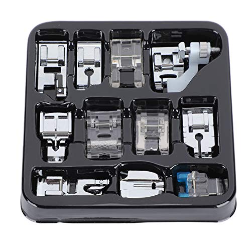Set 11 Pzs Pies Prensatelas Para Máquina De Coser Acero miniatura 5