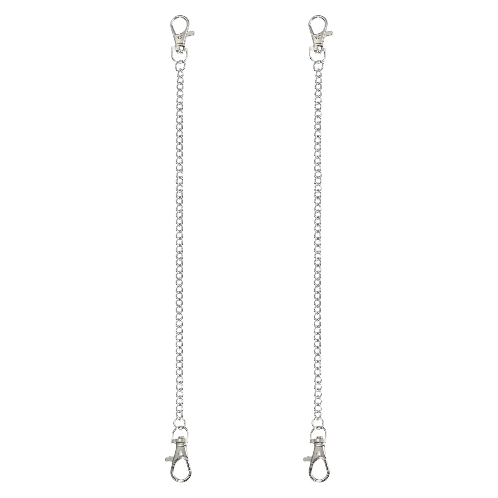 PATIKIL 2Pcs Hanging Chains with Clasp, 30cm Plant Hangers for Bird Feeders Planters Lanterns Wind Chimes Chalkboards and Ornaments, Silver