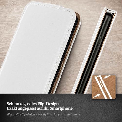 Coque iPhone 15 clapet moex blanc étui à rabat idéal pour le bureau - 2