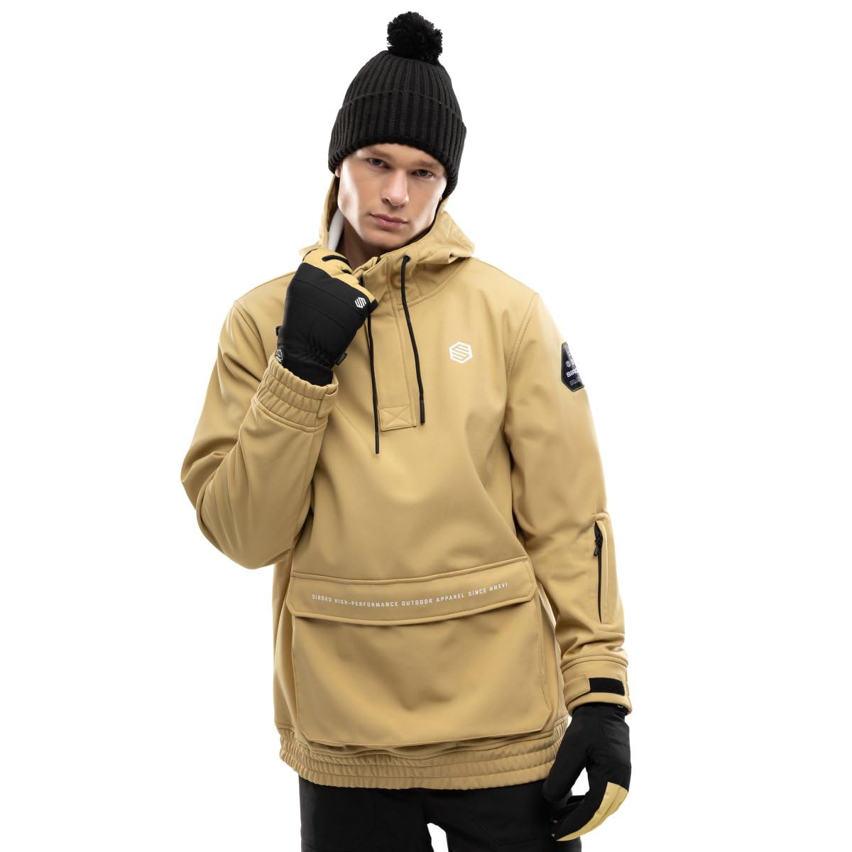 SIROKO - Veste de Snowboard avec Poche Kangourou W3 Kamui