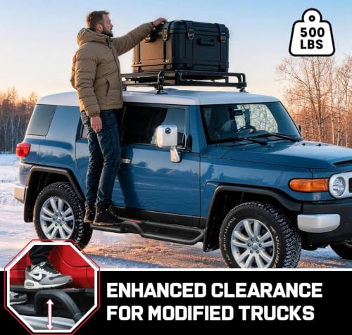 Image of COMNOVA Two-Stairs Running Boards for 2007-2014 Toyota FJ Cruiser