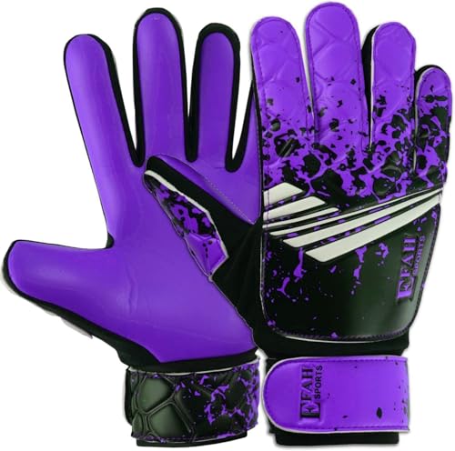 image for EFAH SPORTS Soccer Goalkeeper Gloves for Kids Boys Children Youth Foot