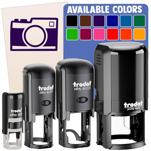 Self-Inking Rubber Stamp for Photography Crafting