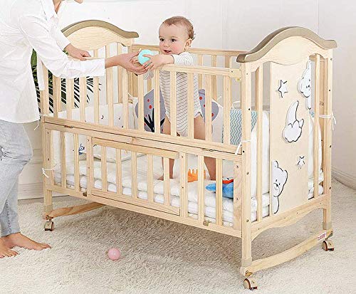 Image of BabyTeddy 16 in 1 (Forest Theme) Original Patented Baby Crib, Baby Cot, Toddler Bed,Cradle Rocker,Convertible Desk,Kid's Sofa Mode Mosquito Net,Soft Mattress Diaper Changing Station
