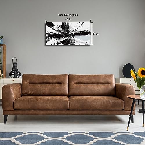Cuadro de grafiti blanco y negro para decorar paredes de dormitorios modernos 3