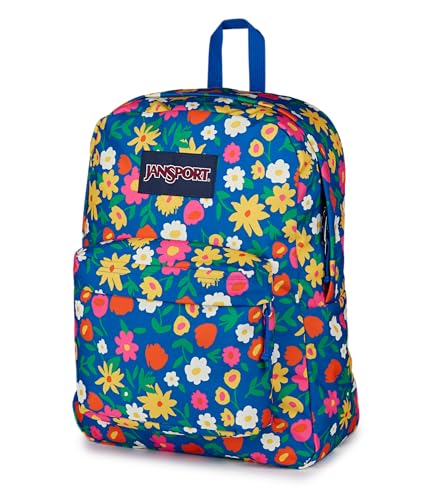 Image of JanSport SuperBreak One Backpack - Durable, Lightweight Bag with 1 Main Compartment, Front Utility Pocket with Built-in Organizer, Premium Backpack, Flower Market
