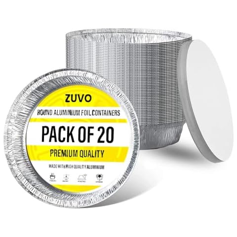 Zuvo Aluminium Foil Containers with Lids Cover