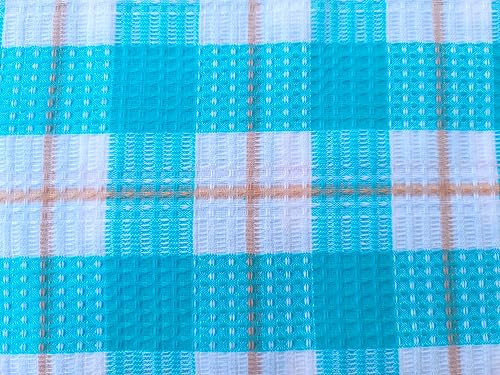 Image of Cotton Checkered Towel for Bath Large Size 75 X 150 Cm|Waffle Towels for Woman|Toliya Men|Checkered Thorthu|Thin Tauliya for Travel,Beach,Gym,Pool|Towel Set of 2