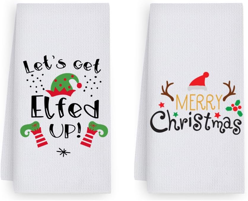 Jpayxese Christmas Kitchen Towels Dish Towels Set