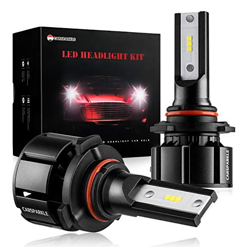 LED Headlight Bulbs Conversion Kit 9005/HB3 LED Headlight Bulbs CARSPARKLE Q1 Series 6 Pics CSP Chips High Beam Low Beam/Fog Light Bulb 10000LM 6000K Xenon White