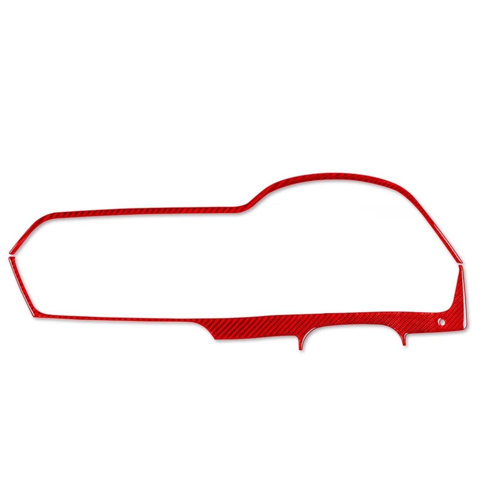 for Benz W204 2012-2014 Car Accessories Red Real Carbon Fiber Speedometer Dashboard Cover Trim Interior Sticker Modification FRTRGVUVXP(RHD)