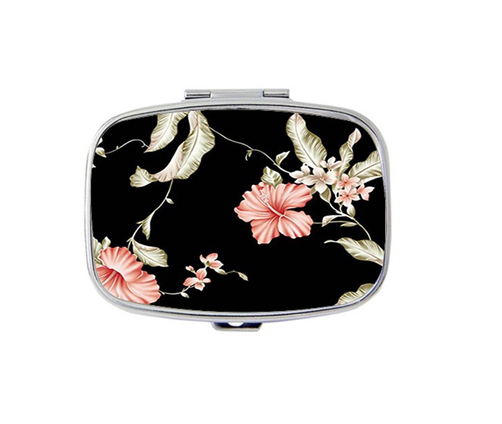Kuaile Bird Multipurpose Flowers Customized Box case Holder Durable Stainless Steel Box case Gift for Pocket or Purse