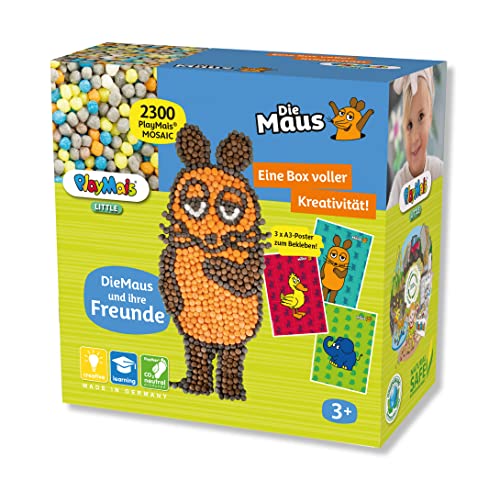 Playmaïs Mosaic loisir créatif sans colle pour occuper enfants de 3 ans