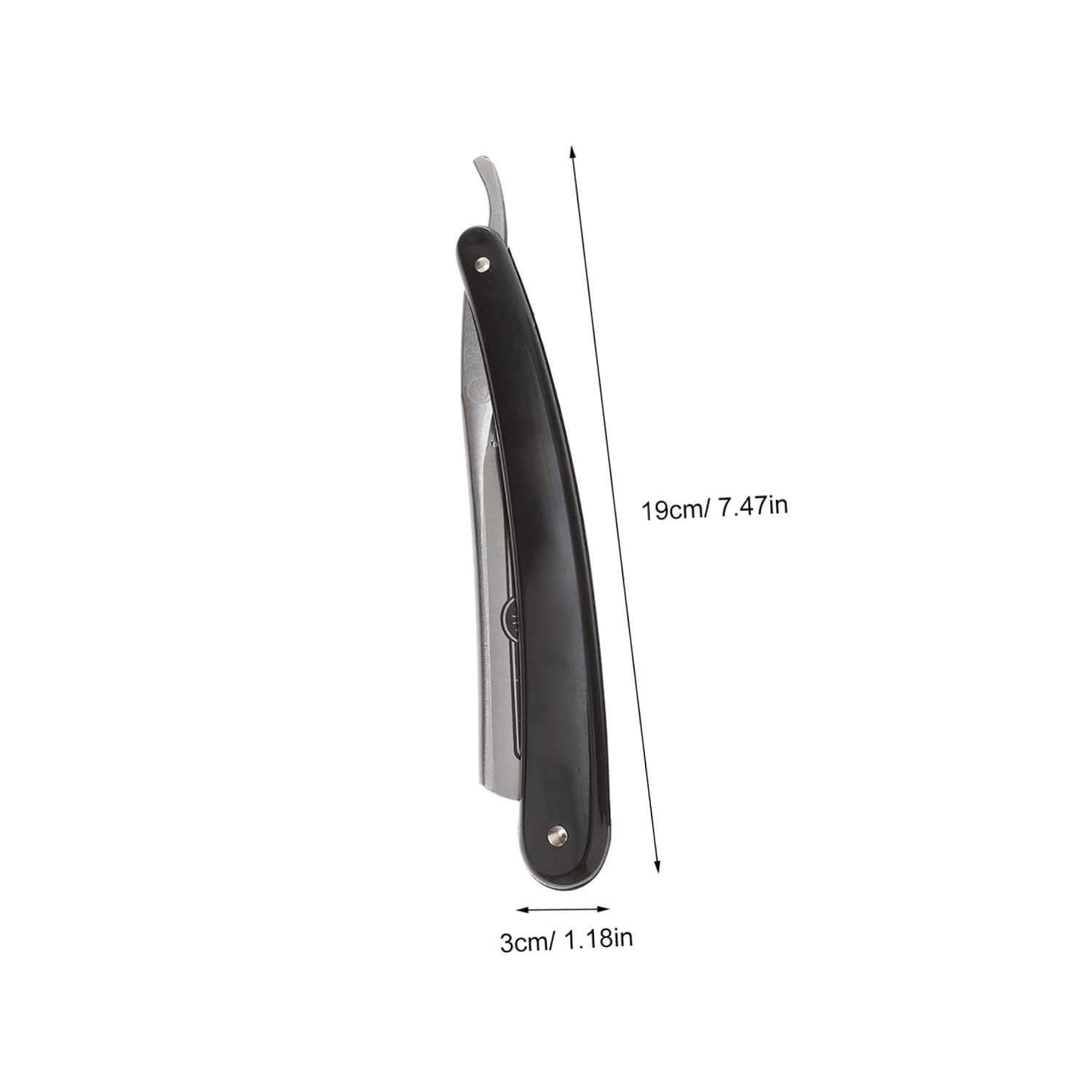 Old Style Manual Beard Razor Metal Shaver for Face and Hair Shaving, Single Piece Straight Shaving Cutter Suitable for Men'S Grooming and Mustache Care Style