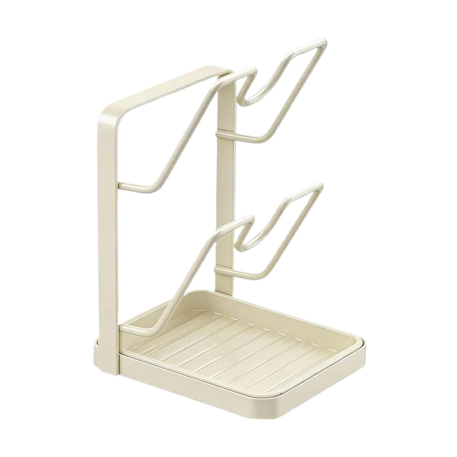 LYVQZPWLR Pot Lid Organizer Rack, Pot Lid Organizer Anti-Slip Kitchen Storage Rack For Pan Ladle Spatula Spoon(Color 2)