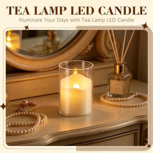 Image of fclayvts 24 Pack Flameless LED Tea Light Candles with Remote Timer