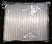 100 1/2" Wide Smoothie and Bubble Tea Fat Straws - Sparkling Clear (1/2" Wide XXL)