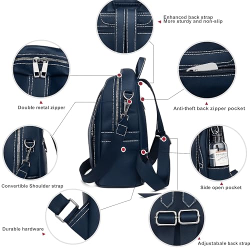 Image of Stylish Casual Medium Office Women Backpack, Travel Daily Use College Bag for Girl's, Note-Book Tuition Nurse Lightweight Backpack