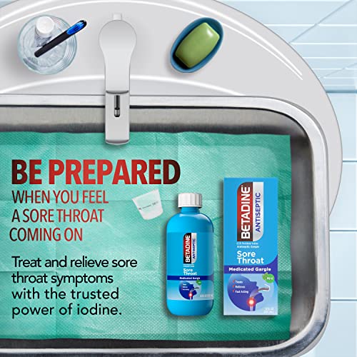 Image of Betadine Sore Throat Relief Gargle, 8 Oz, Mint Flavor