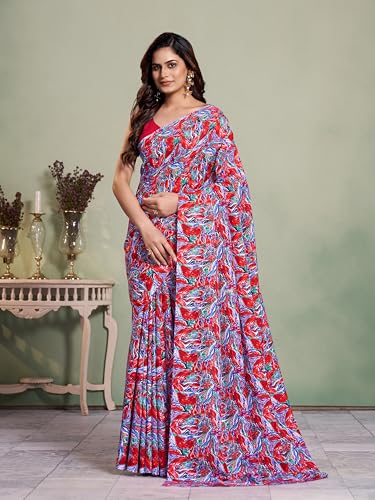 Image of Garden Vareli Art Silk Abstract Printed Saree