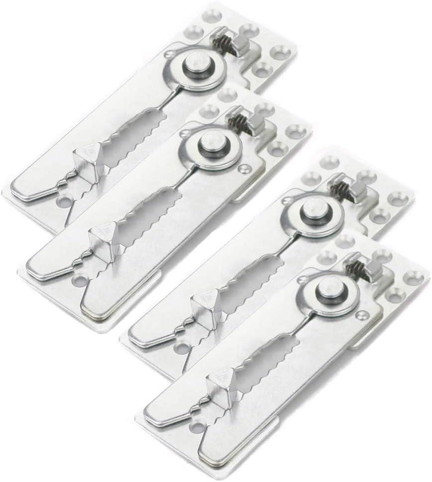 CENXI 4 Pack Sofa Snap Sectional Couch Connector with Screws, Sofa Connector Bracket with Hardware,