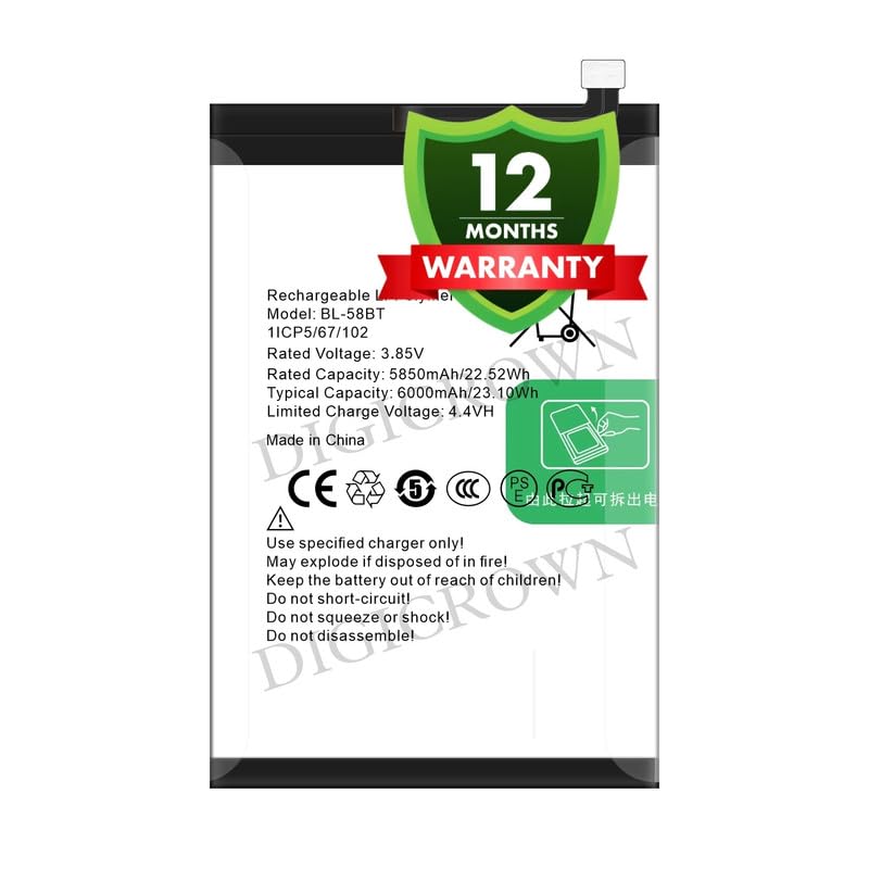 Image of Original BL-58BT Battery Compatible for Tecno Pova (LD7, LD7j, MZ-Tecno LD7) - (6000mAh) - 1 Year Warranty