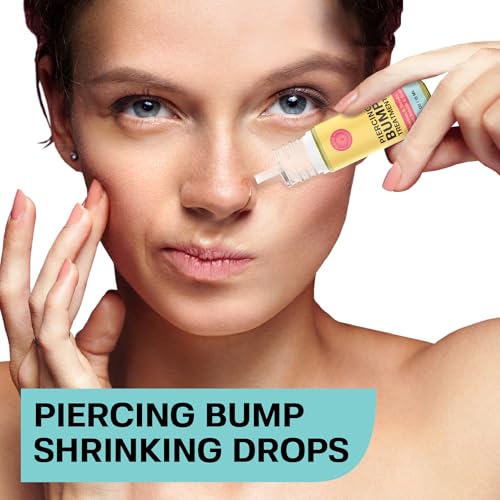 Image of BASE LABORATORIES Piercing Bump Solution & Keloid Bump Removal | Soothing Piercing Aftercare for Piercing Bumps & Keloid Scar Removal | Ear & Nose Keloid Bumps Piercing Aftercare Solution Oil | 0.5 oz