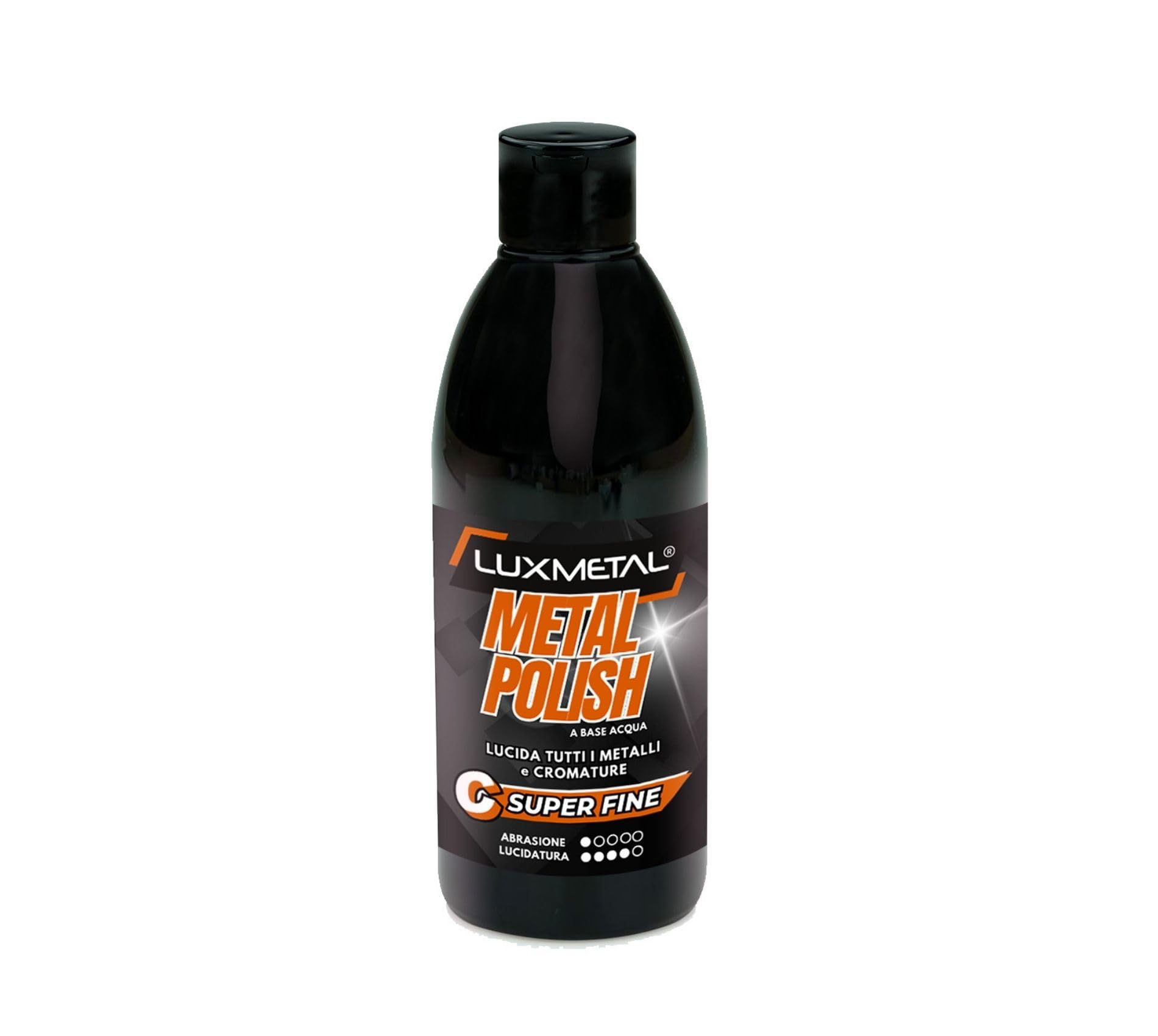 Lux Metal - Metal Polish Lucidante S. Fine "C" 250 GR Pasta abrasiva lucidatura metalli acciaio inox alluminio ottone bronzo rame ossidazioni effetto specchio cromature auto carrozzeria (250 Gr)