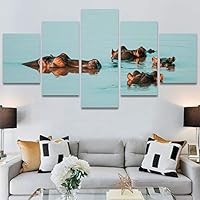 SIGNWIN 5 Panel Canvas Wall Art Coiling Around for Home Decorations Ready to Hang - 60