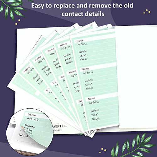 Jubtic Hardcover Address Book With Alphabetical Tabs, Spiral Bound Address Book With Refillable Pages Medium Telephone Book Incl. Address, Password, Contact, Tel, Email, Important Date For Home Office #TOP2