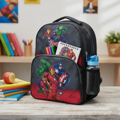 Image of Stylbase 15 Inch 3D Cartoon School Bag for Boys & Girls | Waterproof Lightweight Polyester Kids Backpack with Bottle Pocket | Ideal School Bags for Kids Nursery, LKGClass (3-5 Years)