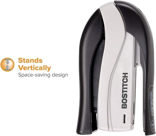 Miniatura 4 de Bostitch inSHAPE - Grapadora compacta con 15 esfuerzos reducidos 15 hojas negrogris 1455