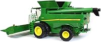 Vista 4 de TOMY Big Farm John Deere S690 Combine - Escala 1:16 - Incluye accesorios de cabezal de maíz y draper - Juguetes de granja con luces y sonidos