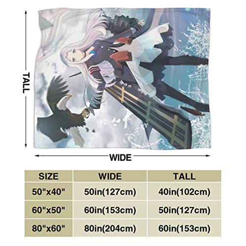 Tezukaosamu BLACK-246 Azur Lane Anime Throw Blanket Flannel Fleece Blanket 80"" X60 thumb #2