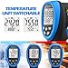 Infrared Thermometer Temperature Gun -58℉~2732℉ Laser No Touch Thermometer Digital Thermal High Temp Gun with Adjustable Emissivity IR Pyrometer for Cooking Kiln Car Engine Industry (NOT for Human)