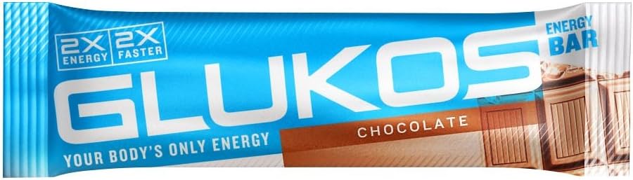Glukos Energy Bar, Chocolate, 12 Pack