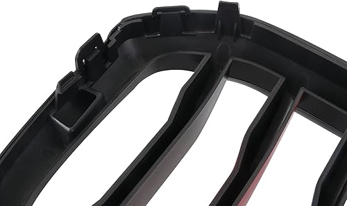 Miniatura 21 de Parrilla de riñón para parachoques delantero, color negro brillante, compatible con BMW X5 E70 X6 E71 2007-2014 doble listón doble línea Láminas