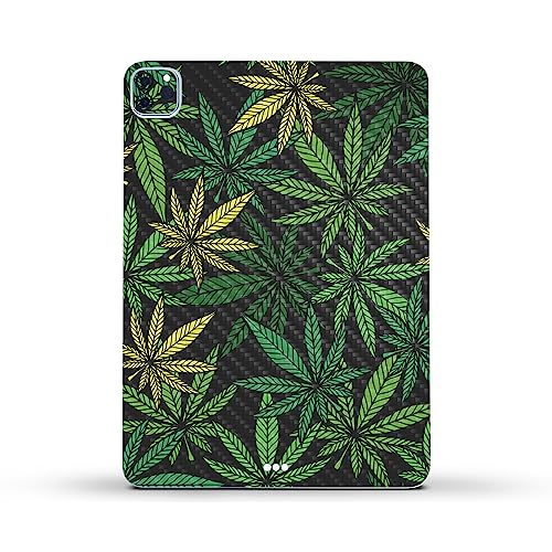Image of MightySkins Carbon Fiber Skin Compatible With Apple iPad Pro 11 inch M2 4th Gen (2022) Full Wrap Kit - Cannabis Culture | Protective, Durable Textured Carbon Fiber Finish | Easy To Apply | Made in the USA